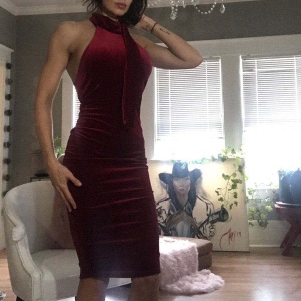 Naked Wardrobe Velvet Dress - Mint condition